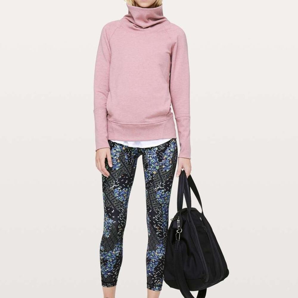 Lululemon High Lines Pullover Heathered Vintage Mauve Women's Size‎ 8 Athleisure